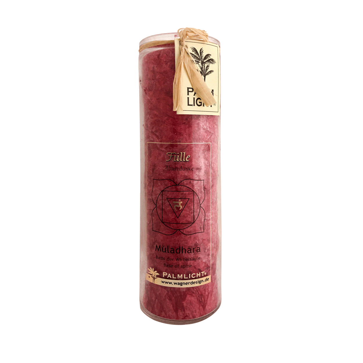 Rote Wurzelchakra Kerze Muladhara von Wagner Life Design