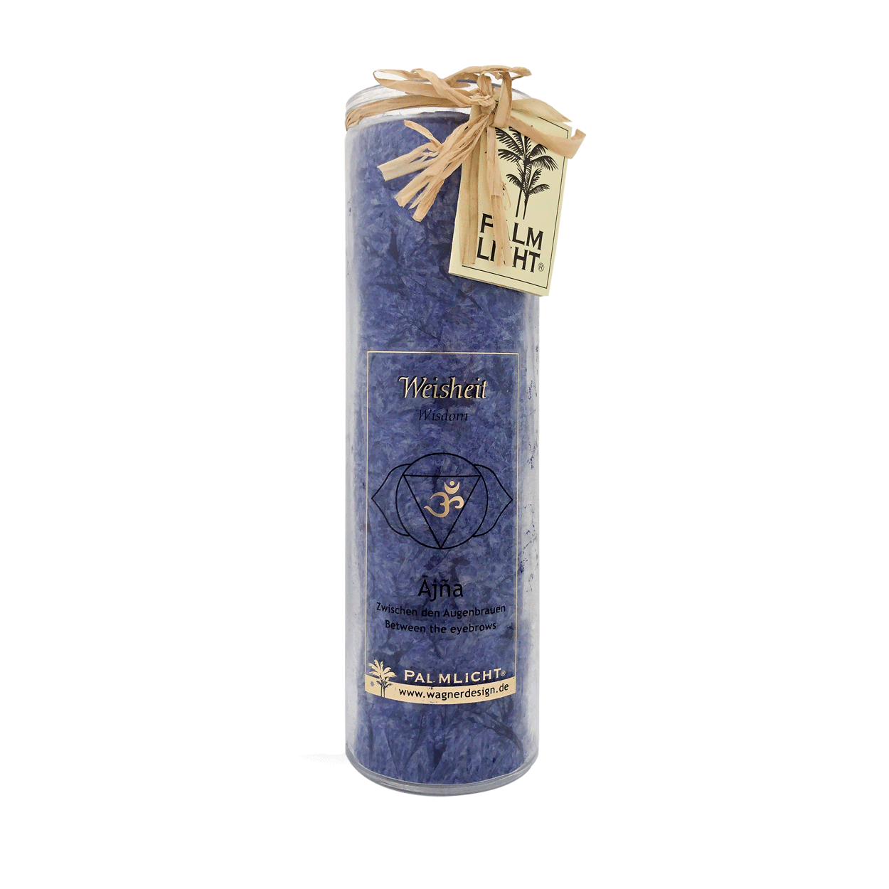 Indigoblaue Stirnchakra Kerze Ajna von Wagner Life Design