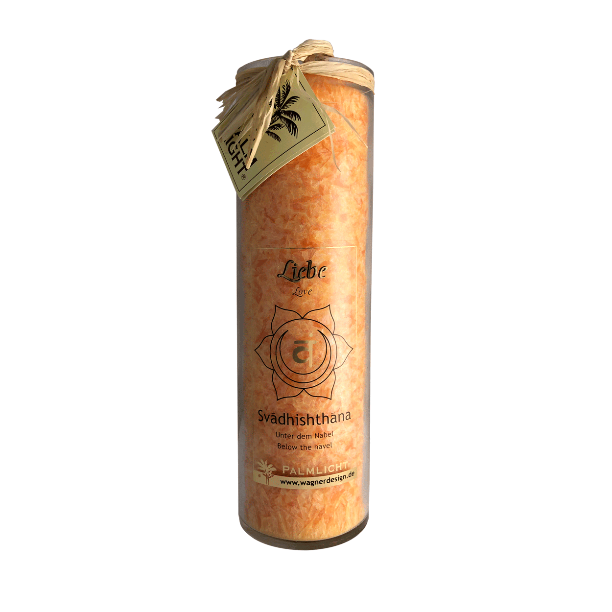 Orange Sakralchakra Kerze Swadhisthana von Wagner Life Design