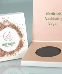 Angel Minerals Eyeshadow Dark Grey matt in geöffneter Verpackung