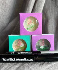 Angel Minerals Mineral Make-up mit Brown und Black Volume Mascara