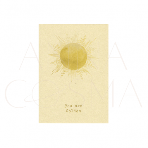 anna-cosma-you-are-golden-postkarte-naturgeist-onlineshop