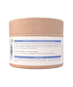 Papierdose Rückansicht mit Peel-Off Maske Anti-Aging von Puremetics, Pulver zum Anrühren