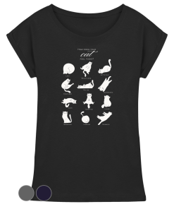 Damen Katzen T-Shirt „Catmoods“ Statement