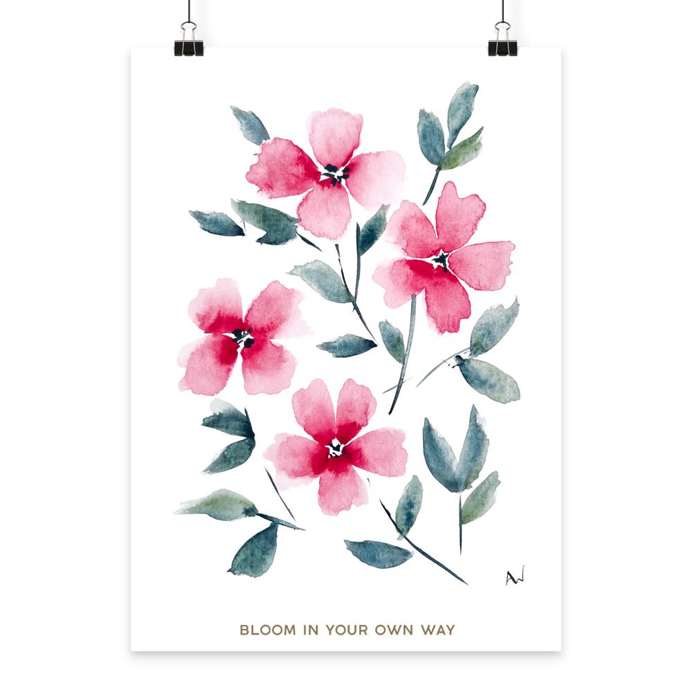 Poster DIN A4 Bloom in your own way - Fine Art Print