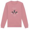 cat-lady-sweatshirt-damen-ink-cream-canyon-pink-leodin-design