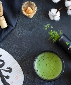 MOYA Matcha Premium mit Matchaschale, Chasen und japanischem Fächer