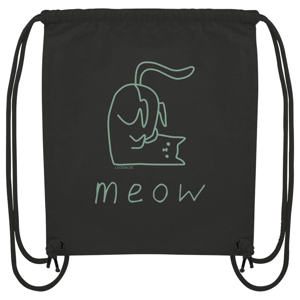 Organic Gym-Bag „Meow“ – Salbei