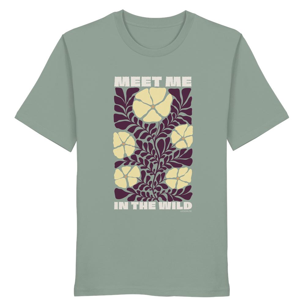 Aloe Wildnis Shirt Unisex mit Meet Me in the Wild Print