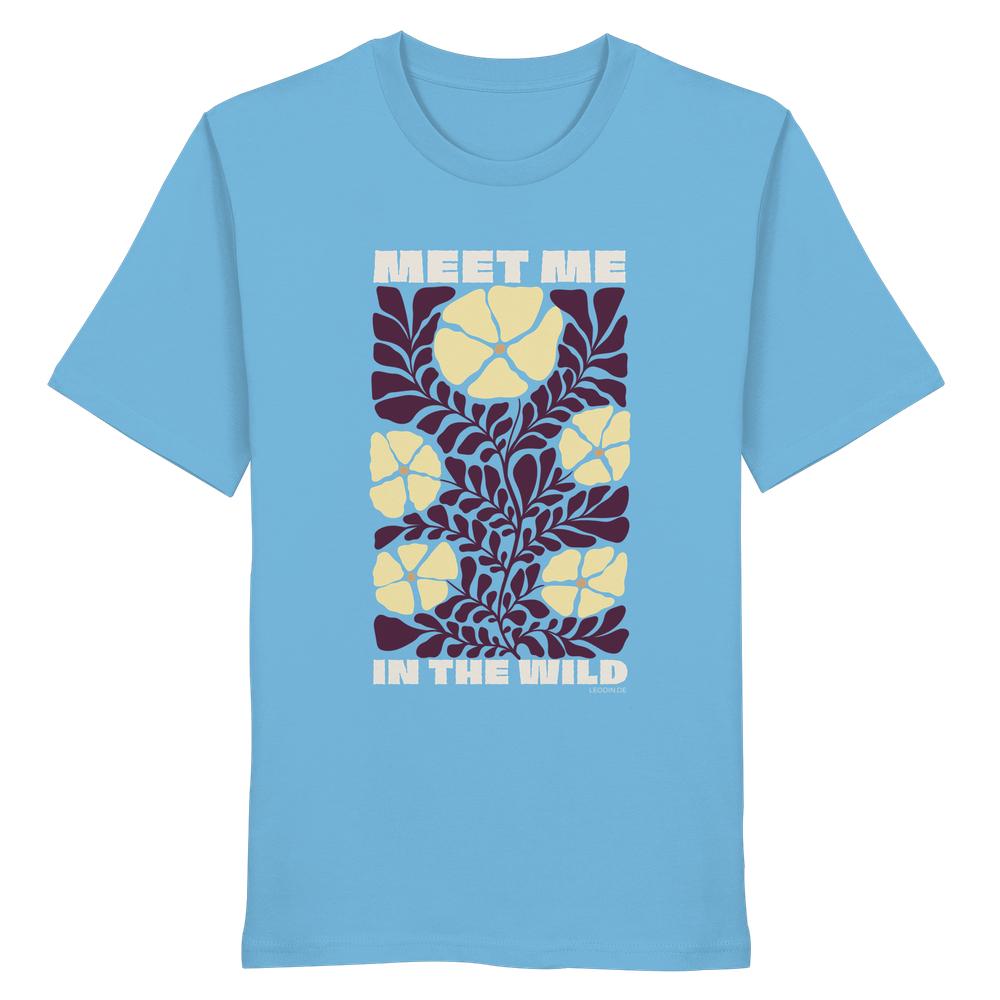 Aqua Blue Wildnis Shirt Unisex mit Nature Motiv