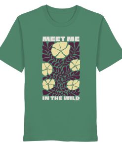 Grünes Wildnis Shirt Unisex mit floralem Nature Print