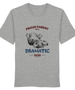 Heather Grey Hunde Shirt mit Dramatic Dog Print