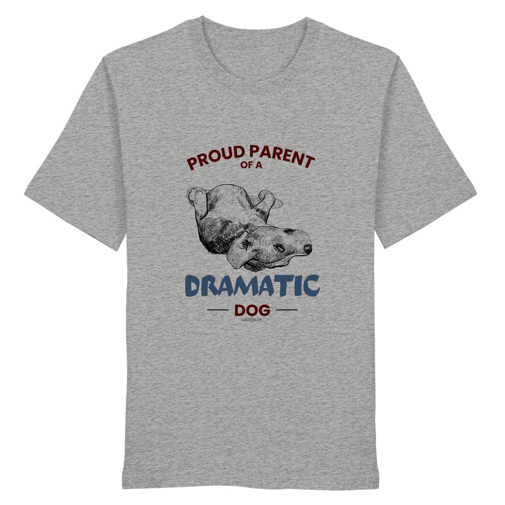Heather Grey Hunde Shirt mit Dramatic Dog Print