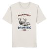 Off White Hunde Shirt mit Dramatic Dog Motiv und Hundeskizze