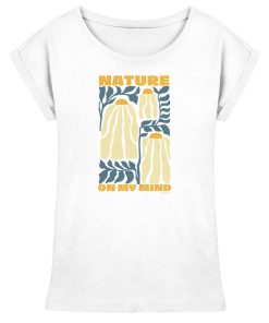 Weißes Nature Shirt Damen mit Nature on my Mind Print