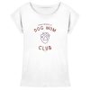 Weißes Hundemama Shirt mit Dog Mum Club Print und Pfote