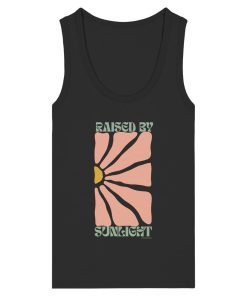 Schwarzes Damen Tank Top mit Raised by Sunlight Print