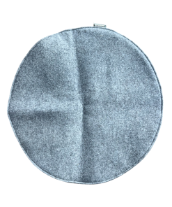 Runde doppellagige Katzenliegematte aus grauem Wollmischfilz von Saveplace, 50 cm Durchmesser
